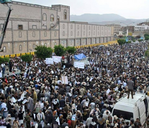 Yemenis Rally Against Saudi-Led Aggression 