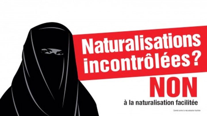 ملصق لحزب الشعب السويسري المتطرف