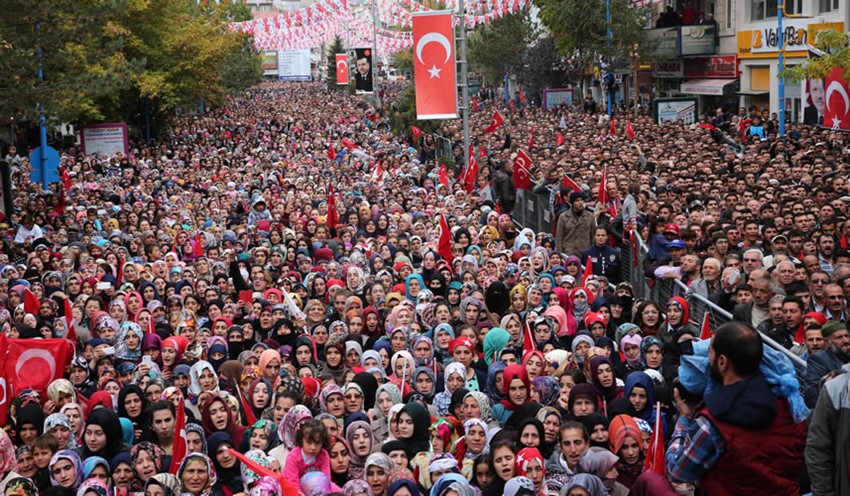 استقبال از سخنرانی اردوغان در شهر بایبورد - 2014