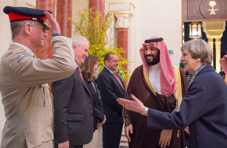 زيارة سابقة لولي العهد السعودي الى بريطانيا