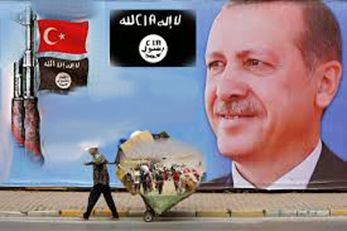 Turkey and ISIS Terrorist Group against Kurds at Kobani 