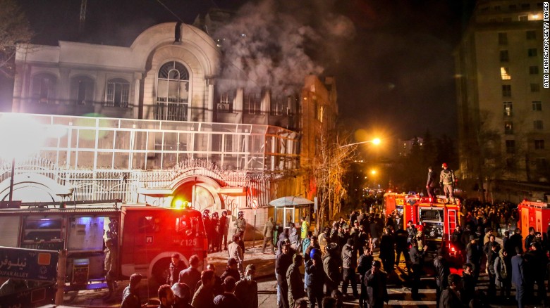 Saudi Embassy, Consulate Suspiciously Attacked in Iranian Cities of Tehran, Mashhad