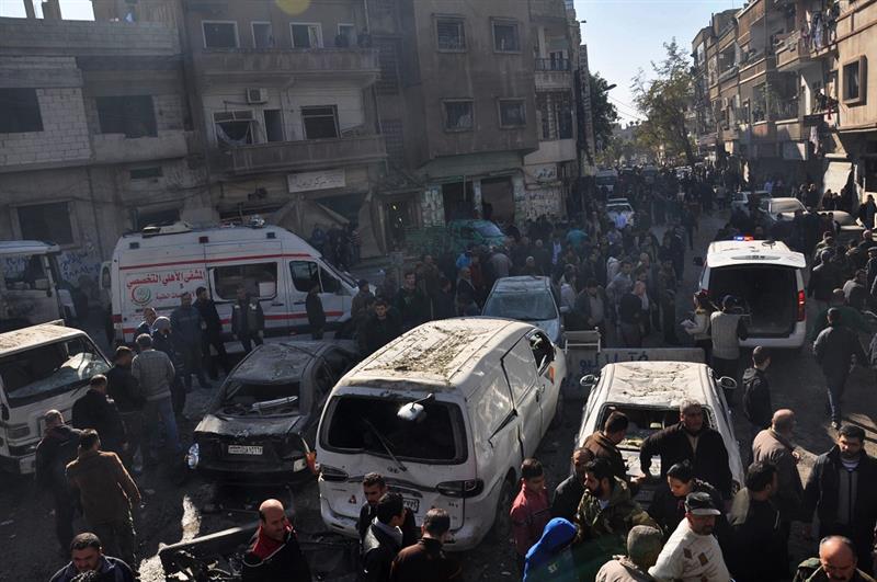عشرات الضحايا في تفجير ارهابي بحيّ الزهراء الحمصي وسط سوريا