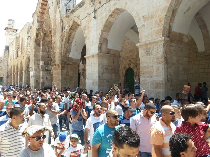 Palestinians in Quds Hold Protest against Israeli Regime Sacrilegious Acts 