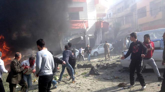 عشرات الضحايا بتفجير ارهابي في حمص وتساقط القذائف على دمشق