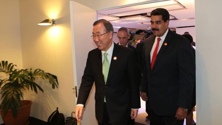 Maduro expuso una denuncia ante la ONU sobre el litigio fronterizo que tiene con Guayana 
