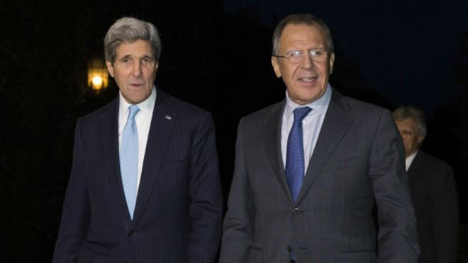نخستين سفر وزير خارجه آمريكا به روسيه پس از بحران اوكراين