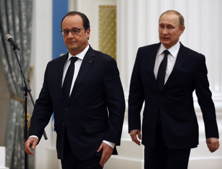 Putin y Hollande coinciden en crear una amplia coalición contra Daesh