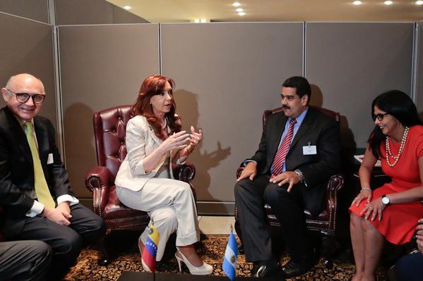 Fernández y Maduro se reúnen en el marco de 70º cumbre de la Asamblea General de la ONU