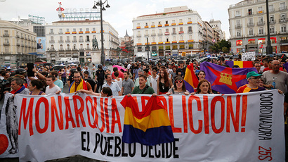 Madrid escenario de la manifestación contra la monarquía