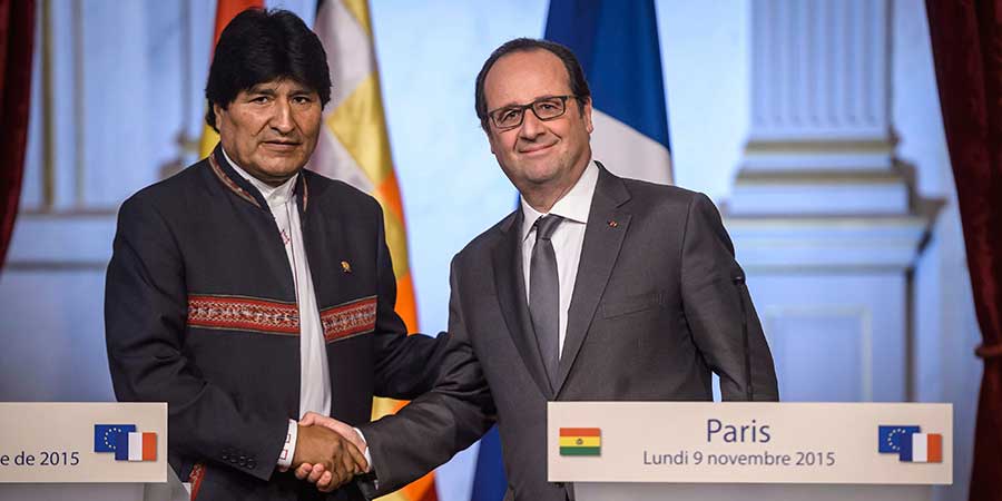 Bolivia y Francia firman acuerdos en distintos campos, como seguridad y cambio climático