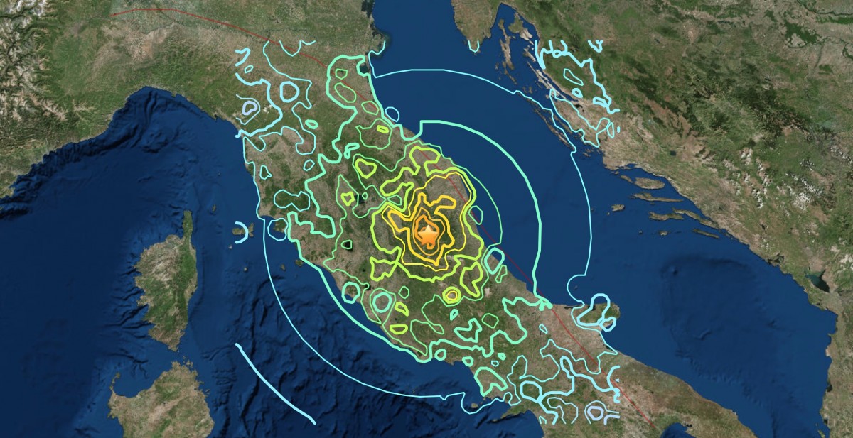 7.1 Magnitude Earthquake Shakes Central Italy