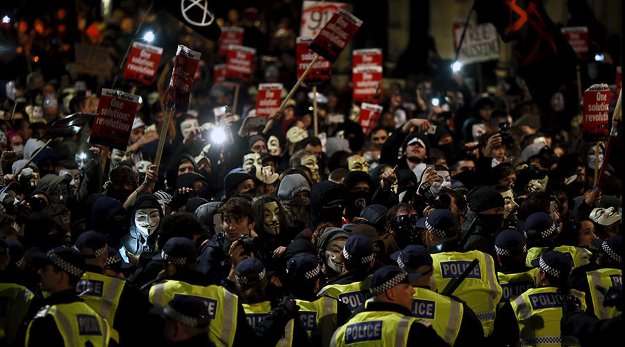 European Leaders Bickering, Masses Protesting