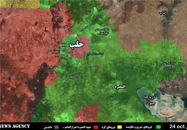 بالخريطة... قوات الجيش السوري والحلفاء يعلنون التقدم نحو الراشدين في حلب