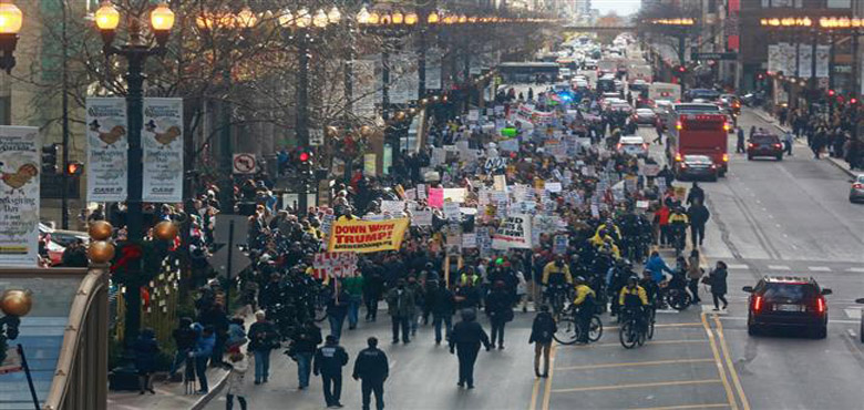 امریکا، ٹرمپ مخالف مظاہرے بدستور جاری
