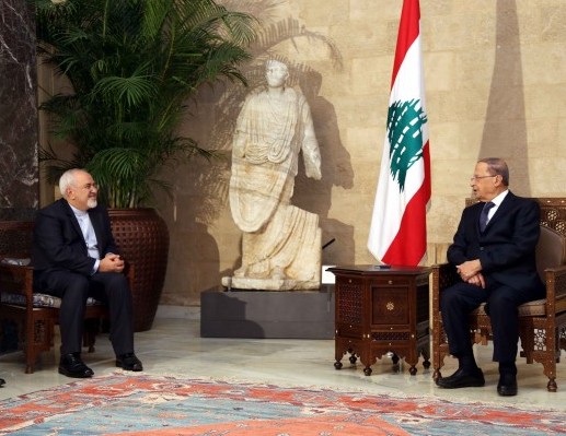 الرئيس عون يستقبل وزير الخارجية الايراني