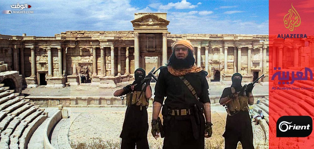 کیف اشادت القنوات الداعمة للإرهاب بعودة داعش الى تدمر