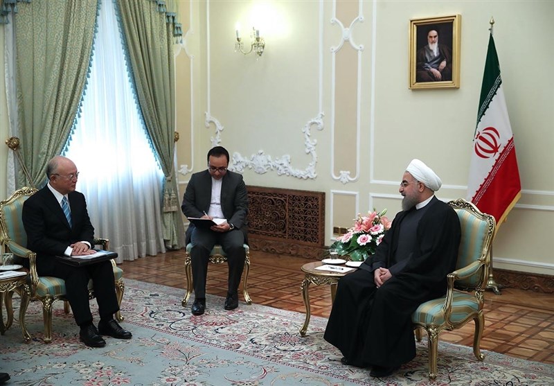 الرئيس روحاني: طهران ستعمل بتعهداتها مادامت الاطراف المقابلة ملتزمة بتعهداتها في الاتفاق النووي