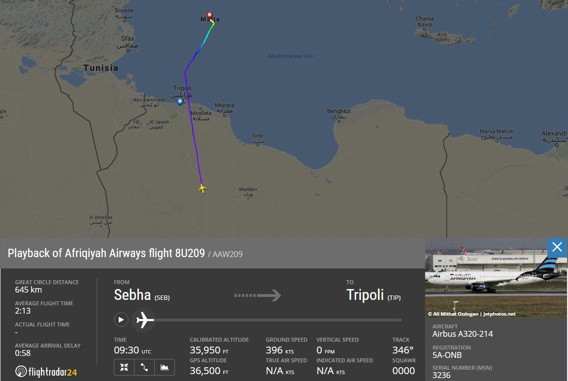 الافراج عن جميع ركاب الطائرة الليبية المختطفة في مالطا