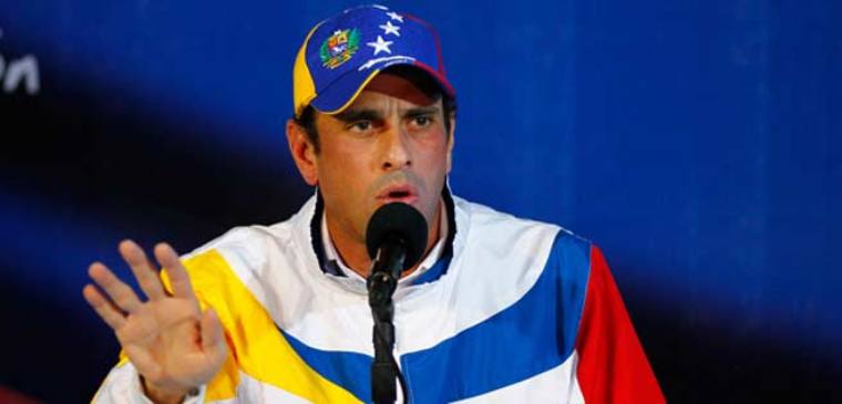 Capriles pide elecciones generales en Venezuela