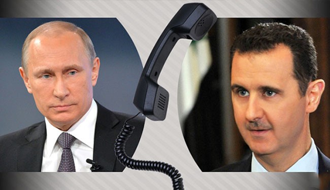 الأسد يبحث مع بوتين اتفاق وقف اطلاق النار