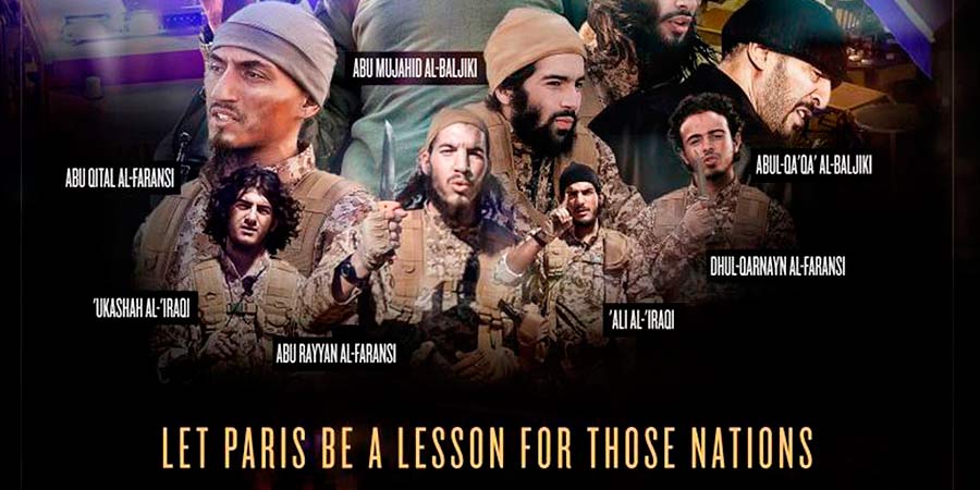 Daesh publica un vídeo con terroristas del atentado de París