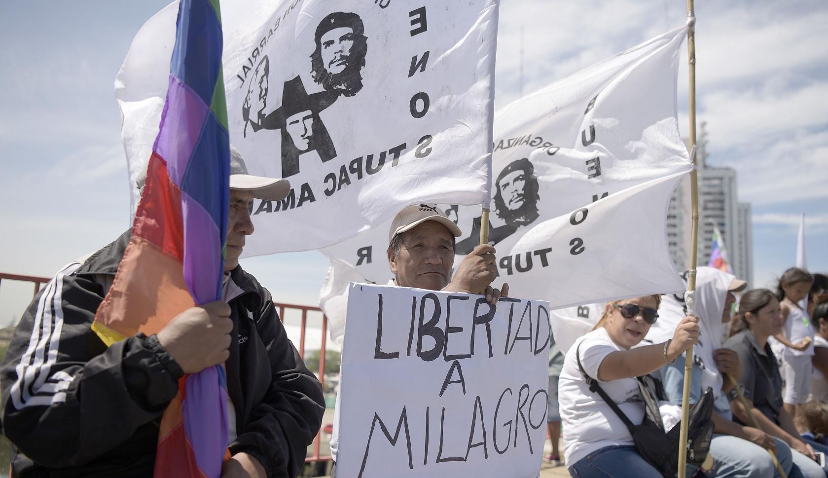 Siguen las protestas contra la detención de Milagro sala en Argentina