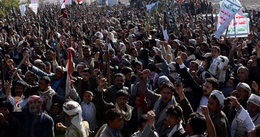 مسيرات حاشدة في صنعاء تأكيداً على مقاومة العدوان السعودي