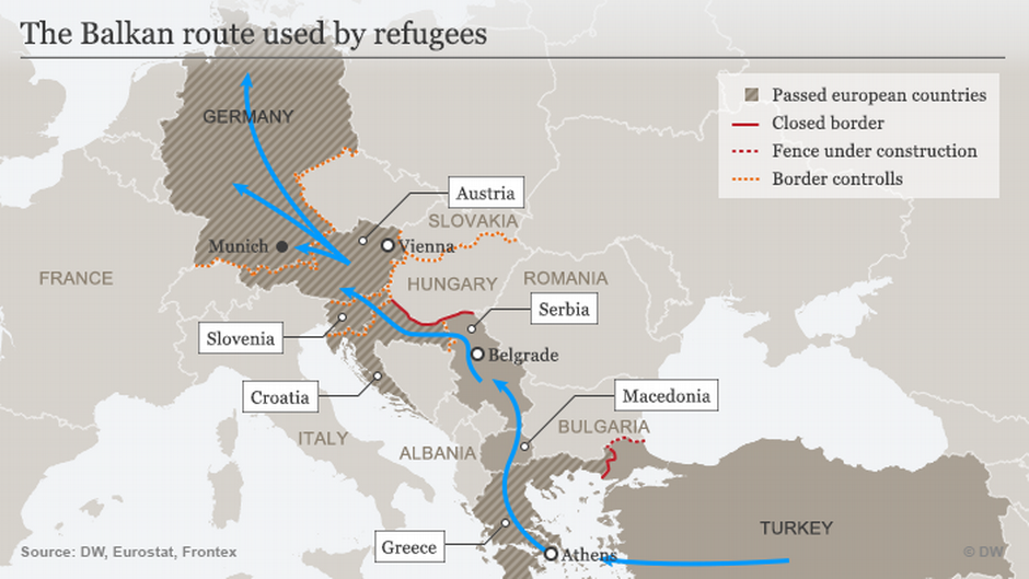 ميركل: اغلاق طريق البلقان لن يحل مشكلة اللاجئين