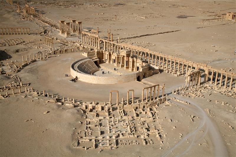الجيش السوري على ابواب مدينة تدمر التاريخية