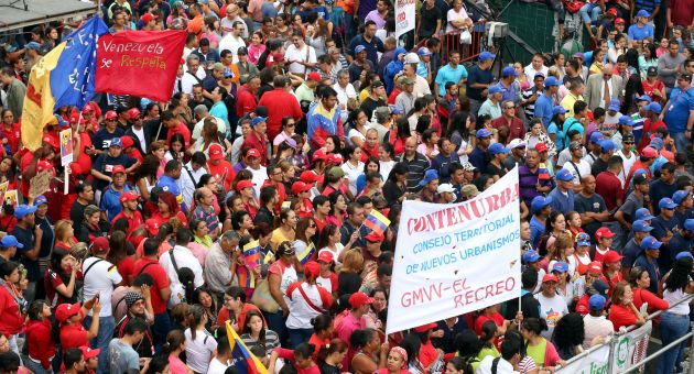 Venezolanos en las calles en contra del decreto de Obama