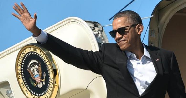 اوباما يصل كوبا في زيارة تاريخية