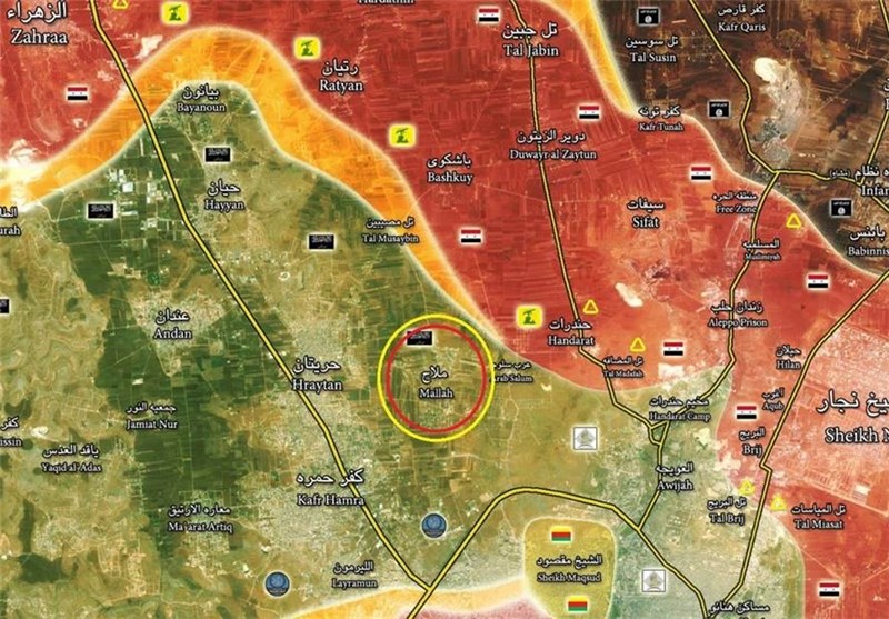 الجيش السوري يدخل مخيم حندرات شريان المسلحين الآخير في شمال حلب