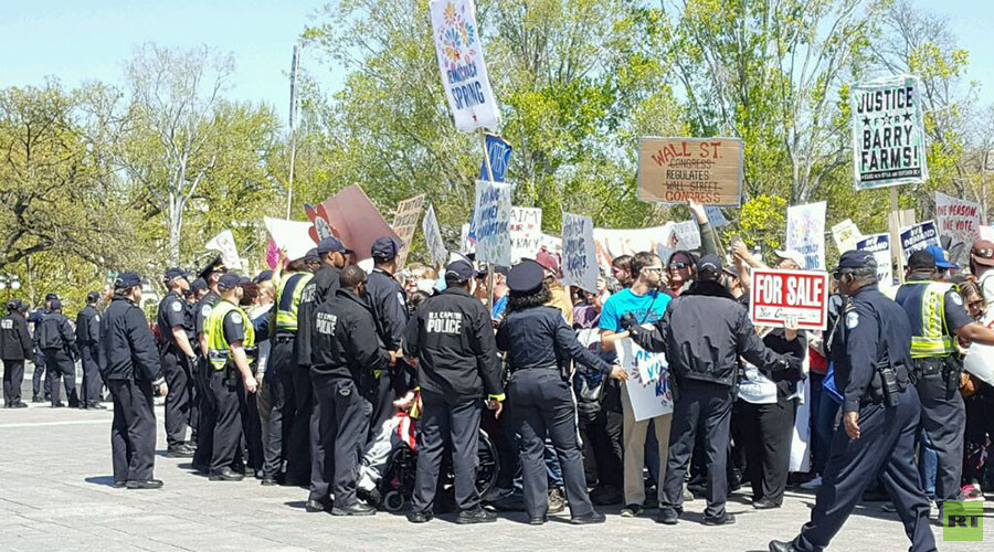 US Police Crackdown on Pro-Democracy Rally in Washington