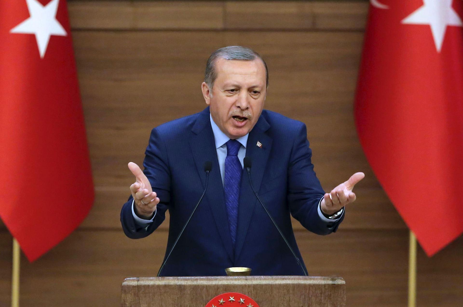 اردوغان: نحضر لتطهير الجانب الاخر من الحدود السورية من داعش