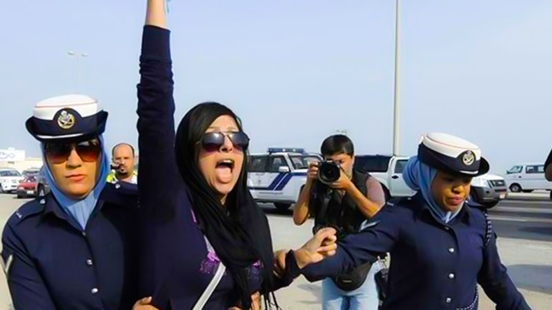 Female Activist Left Bahrain Fearing of Indefinite Detention