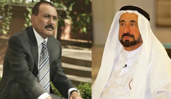 حاكم الشارقة يهاجم علي عبد الله صالح ويشكك في نسبه