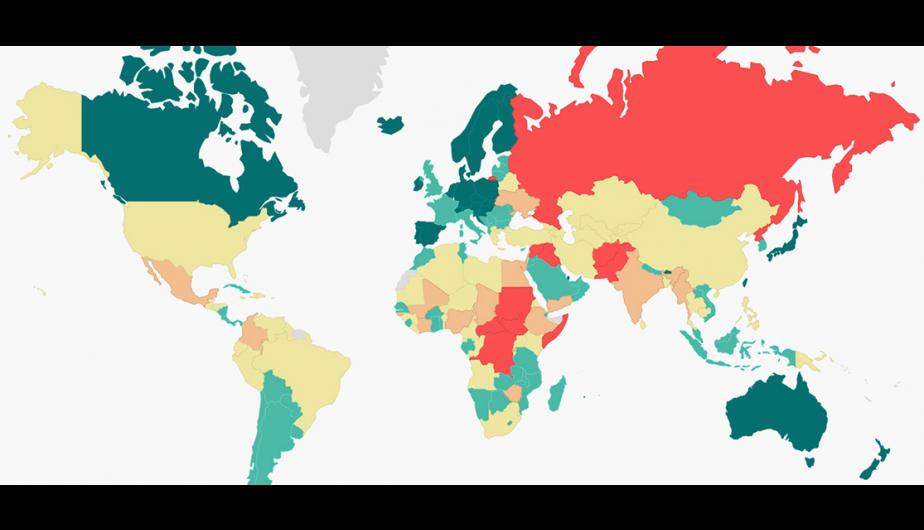 ¿Cuáles son los 10 países más pacíficos del mundo?