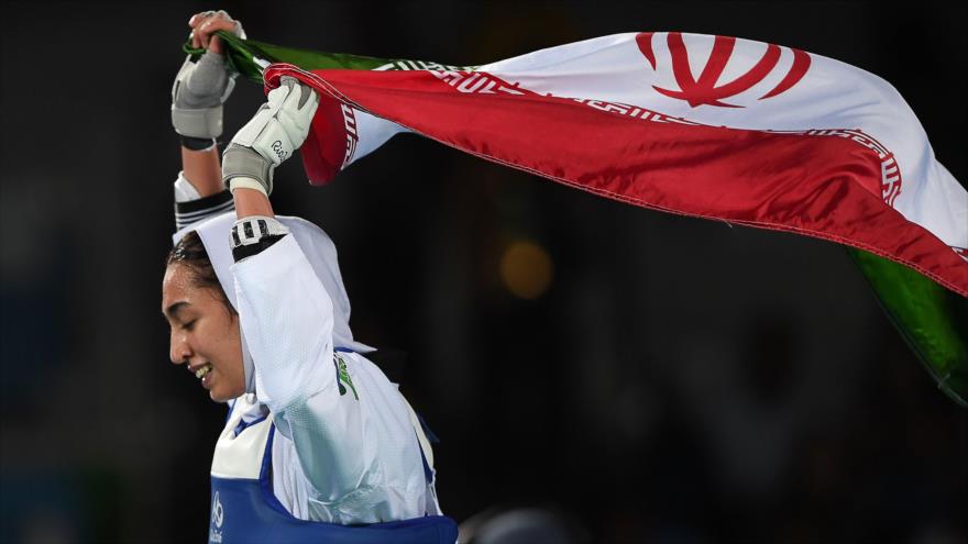 Una taekwondista iraní gana el bronce en -57 kg en los JJOO de Río 2016