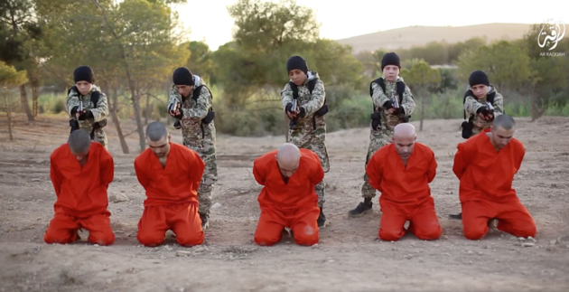 ISIS Child Executers Gun Down 5 Prisoners in Syria: New Footage