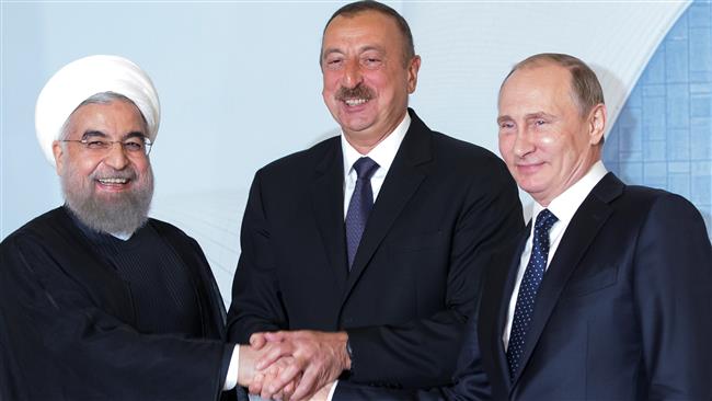 Iran, Russia, Azerbaijan Presidents Met in Baku, Adopted Declaration