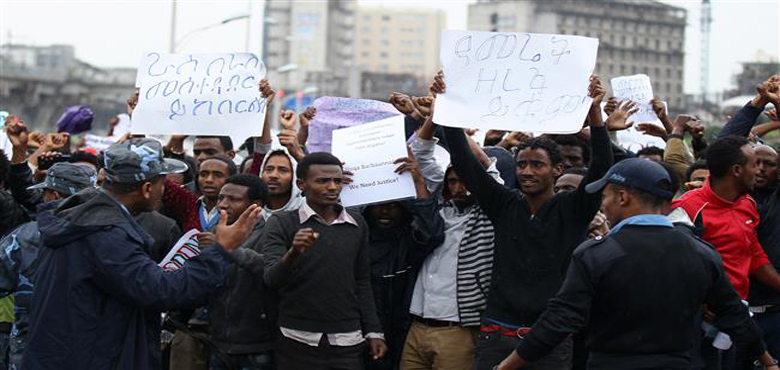 ایتھوپیا میں مظاہرین پر حملہ، 100 سے زائد ہلاک