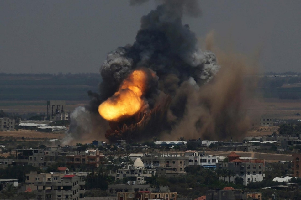 Israeli Regime Bombs Gaza Strip