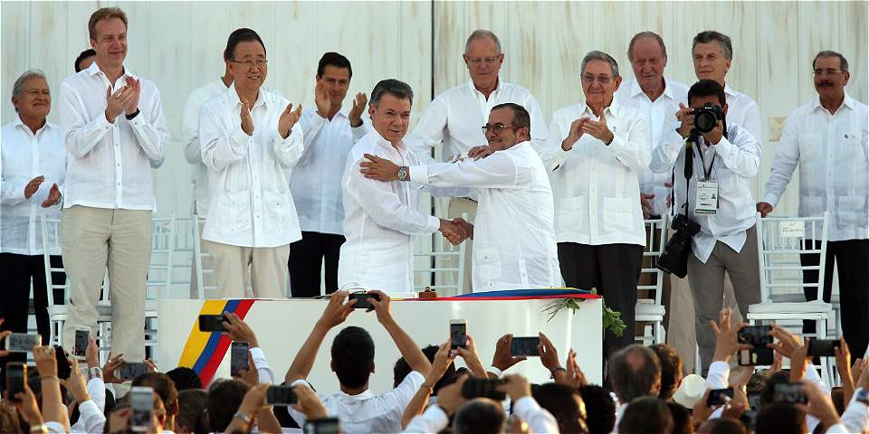 Colombia; la firma oficial del histórico acuerdo de paz