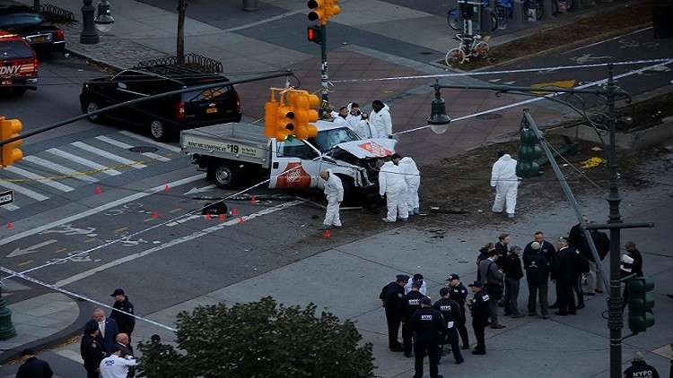 قتلى وجرحى بعملية دهس وسط نيويورك وترامب يتهم داعش+صور