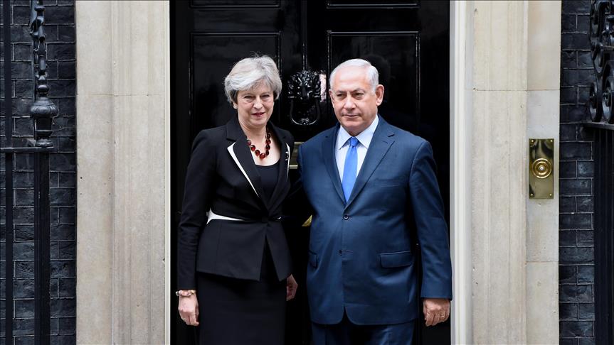 ماي تعرب عن فخرها بتأسيس بريطانيا للكيان الإسرائيلي
