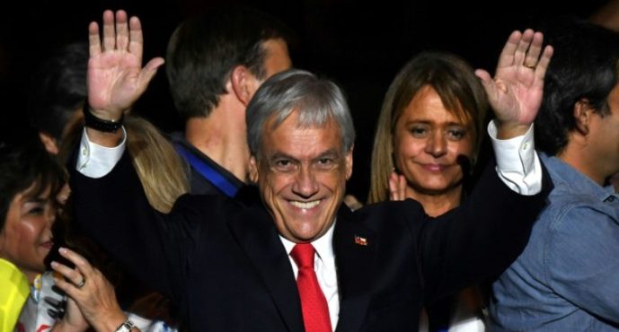Líderes latinoamericanos felicitan a Piñera por ganar presidenciales en Chile