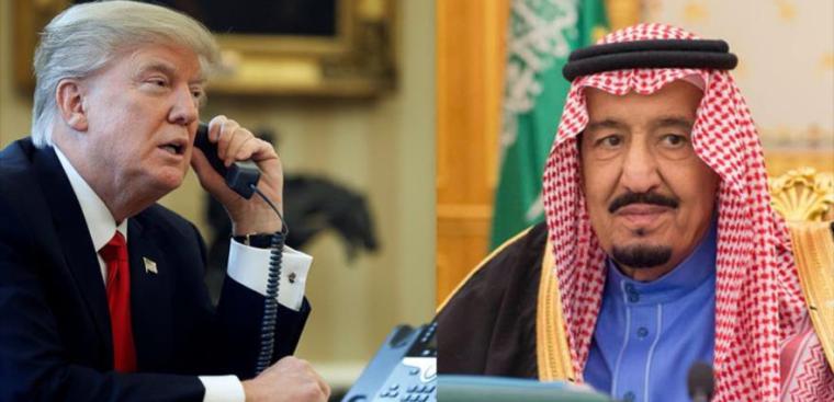 Trump y el rey saudí acurdan crear zonas seguras en Siria y Yemen