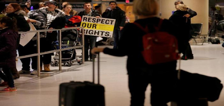 امریکا میں ٹرمپ کے فیصلے کے خلاف مظاہرے