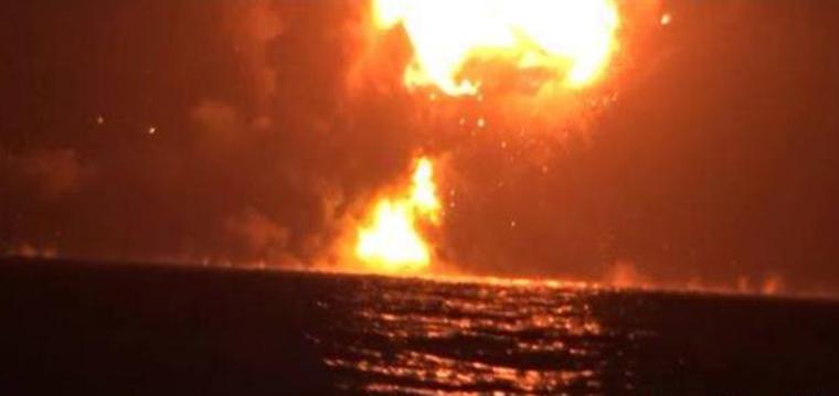 Fuerzas yemeníes destruyen un barco militar saudí en el mar Rojo